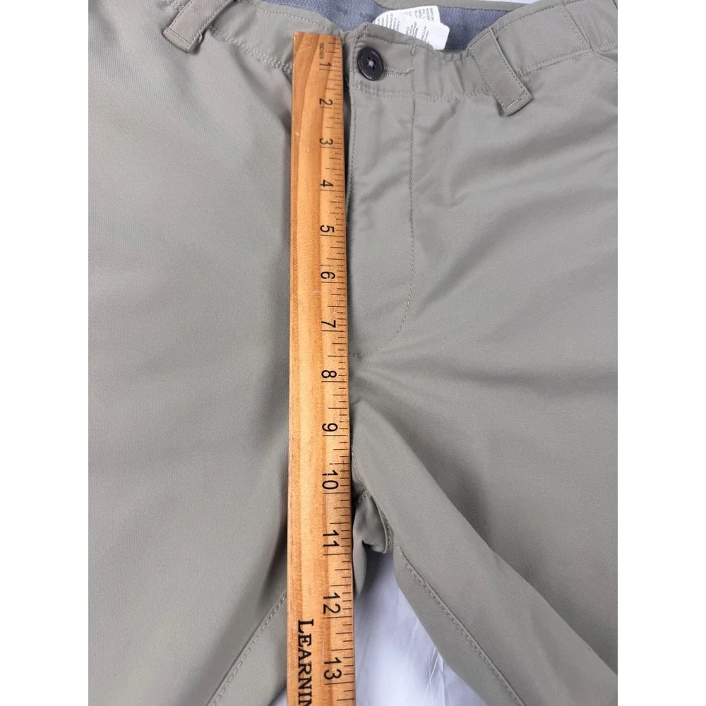 Under Armour Mens Loose Fit Golf Pants Tan Khaki 34x32  Stretch‎ Athletic Casual